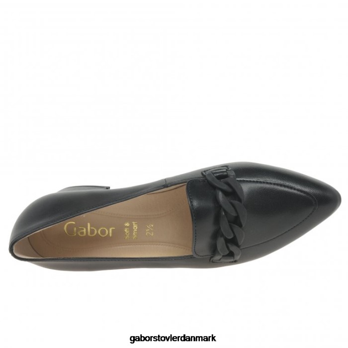 Gabor Kvinder Hoolie Court sko 4T2H668 fodtøj sort