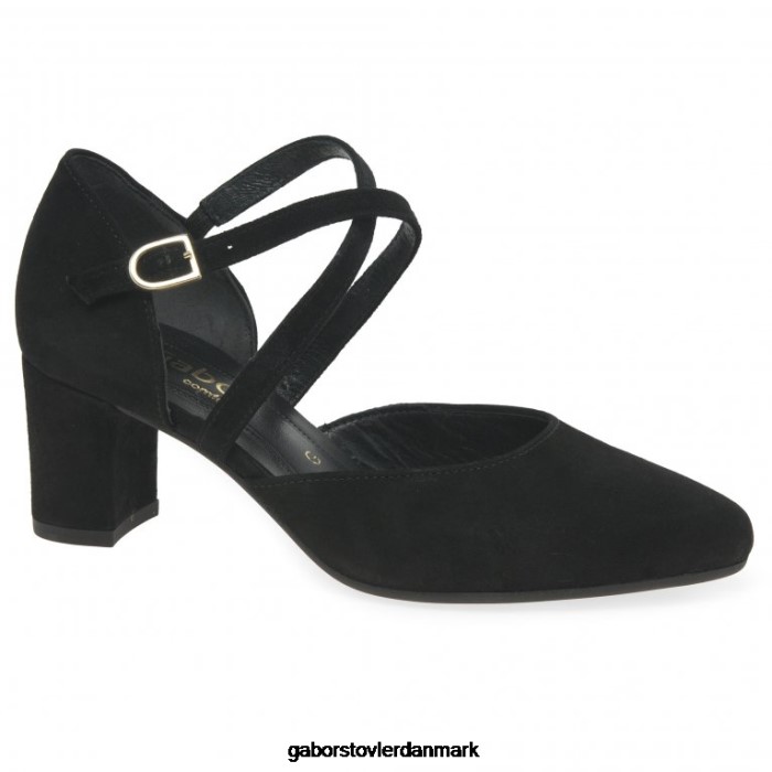 Gabor Kvinder alexis sko 4T2H669 fodtøj sort ruskind