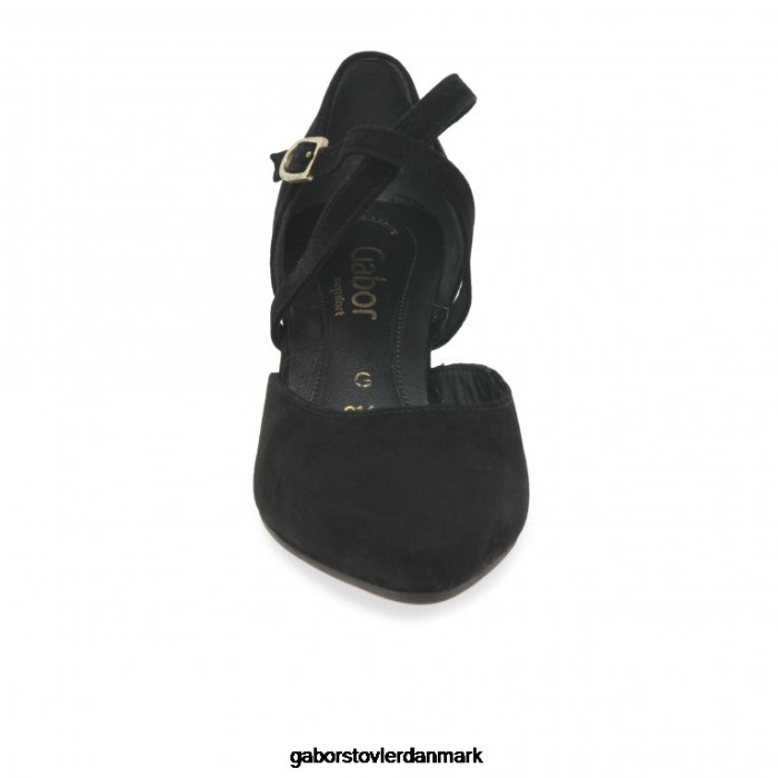 Gabor Kvinder alexis sko 4T2H669 fodtøj sort ruskind