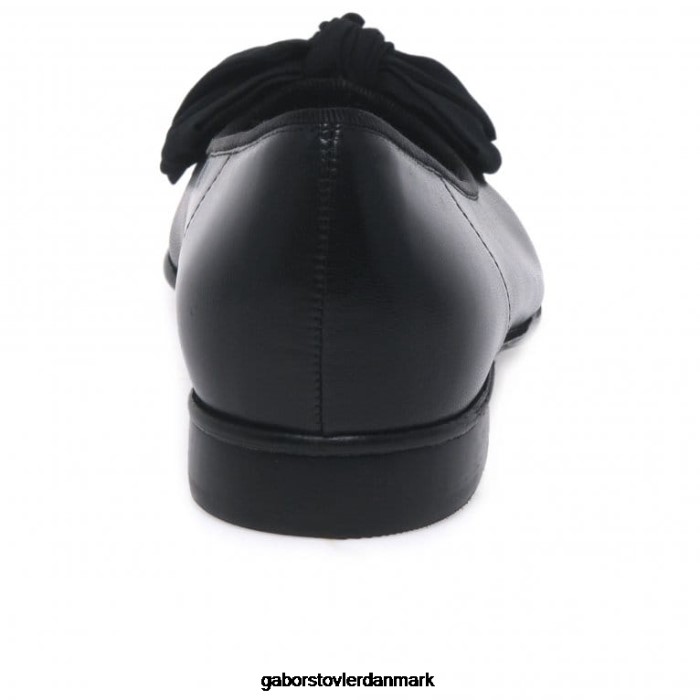 Gabor Kvinder amy bow trim ballerina pumps 4T2H610 fodtøj sort