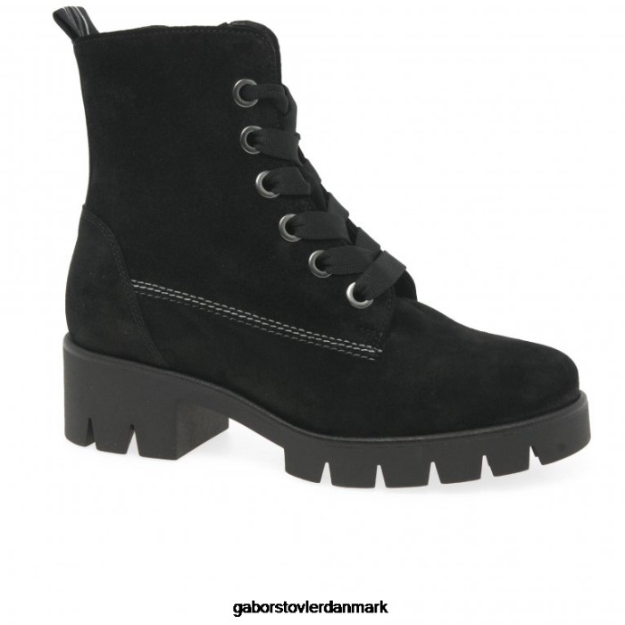 Gabor Kvinder baccara ankelstøvler 4T2H6191 fodtøj sort ruskind