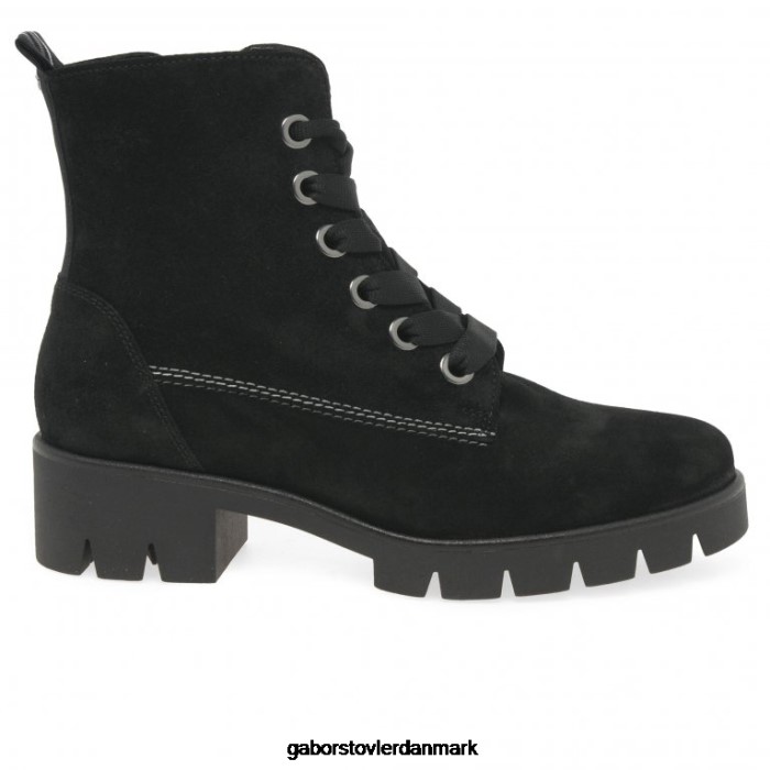 Gabor Kvinder baccara ankelstøvler 4T2H6191 fodtøj sort ruskind