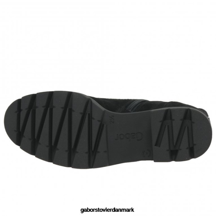 Gabor Kvinder baccara ankelstøvler 4T2H6191 fodtøj sort ruskind