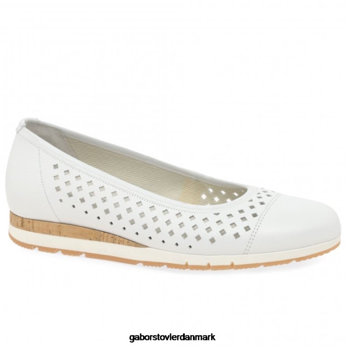 Gabor Kvinder berry punch detalje sko 4T2H63 fodtøj hvid/kork