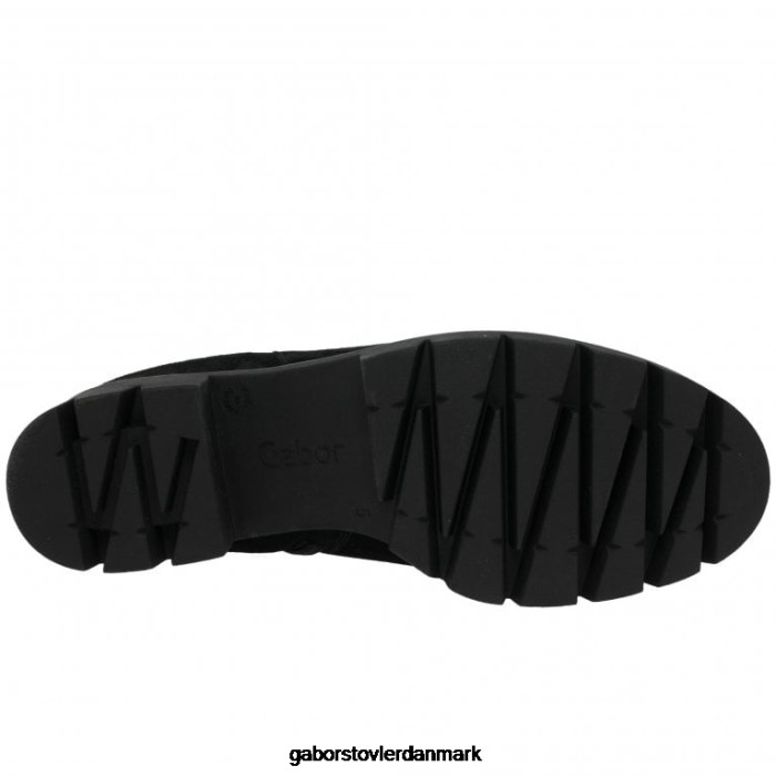 Gabor Kvinder bodo ruskind chelsea støvler 4T2H6219 fodtøj sort ruskind