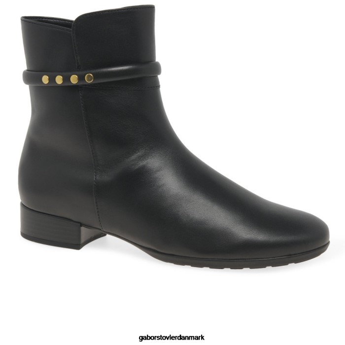 Gabor Kvinder boom ankelstøvler 4T2H6248 fodtøj sort guld
