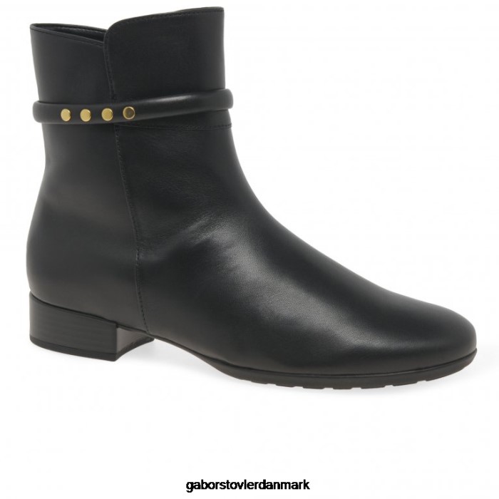 Gabor Kvinder boom ankelstøvler 4T2H6248 fodtøj sort guld
