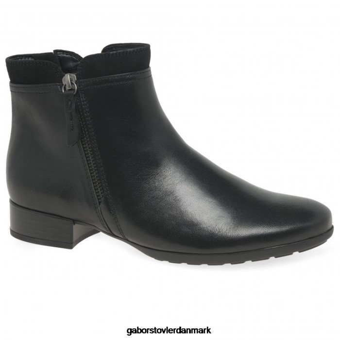 Gabor Kvinder briano ankelstøvler 4T2H6244 fodtøj sort/ruskind