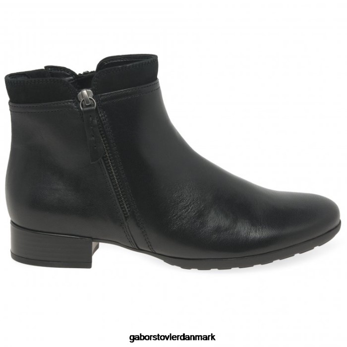 Gabor Kvinder briano ankelstøvler 4T2H6244 fodtøj sort/ruskind
