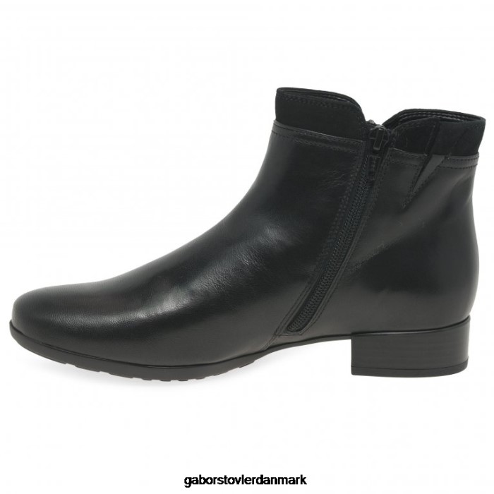 Gabor Kvinder briano ankelstøvler 4T2H6244 fodtøj sort/ruskind