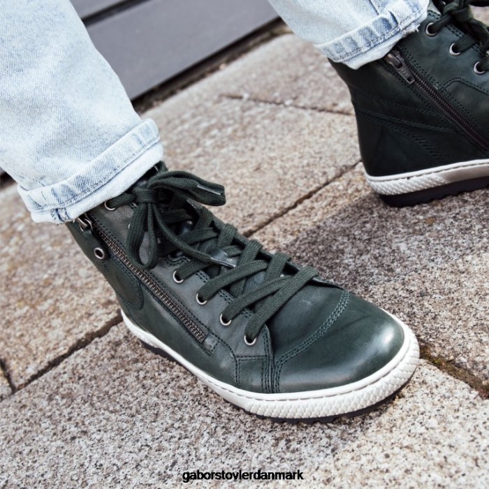 Gabor Kvinder bulner afslappede ankelstøvler 4T2H6181 fodtøj solbrun grøn