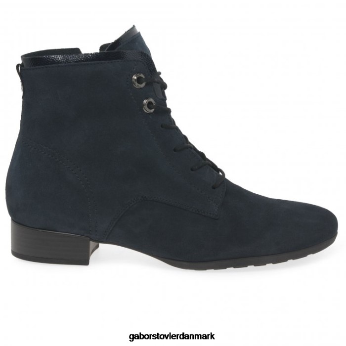 Gabor Kvinder båd ankelstøvler 4T2H6215 fodtøj marineblå ruskind