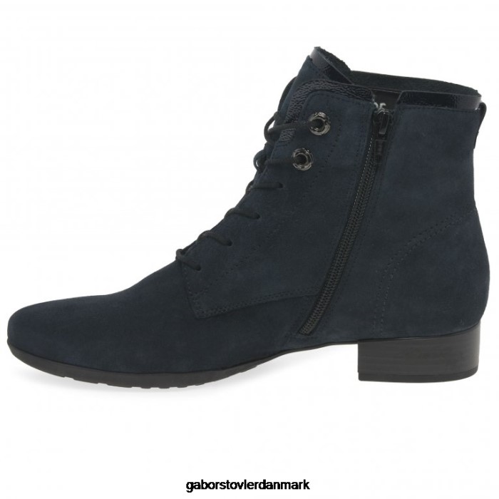 Gabor Kvinder båd ankelstøvler 4T2H6215 fodtøj marineblå ruskind