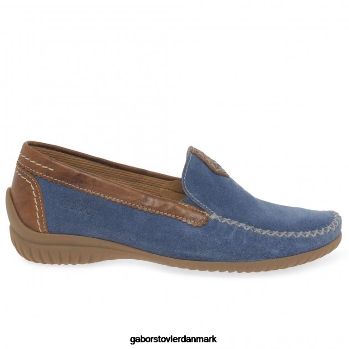 Gabor Kvinder californiske sporty mokkasiner 4T2H683 fodtøj jeans ruskind/whisky