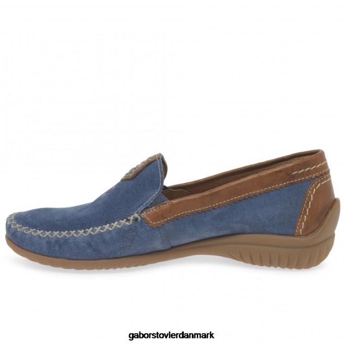 Gabor Kvinder californiske sporty mokkasiner 4T2H683 fodtøj jeans ruskind/whisky