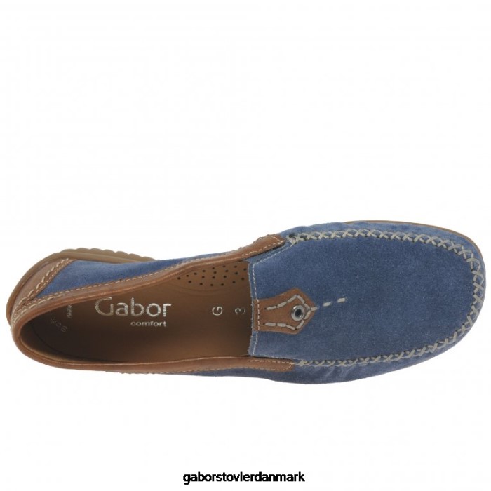 Gabor Kvinder californiske sporty mokkasiner 4T2H683 fodtøj jeans ruskind/whisky