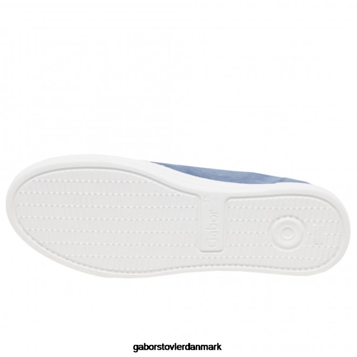 Gabor Kvinder camrose trænere 4T2H6137 fodtøj himmelsk ruskind/hvid