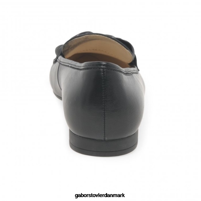 Gabor Kvinder carol loafers 4T2H697 fodtøj sort læder