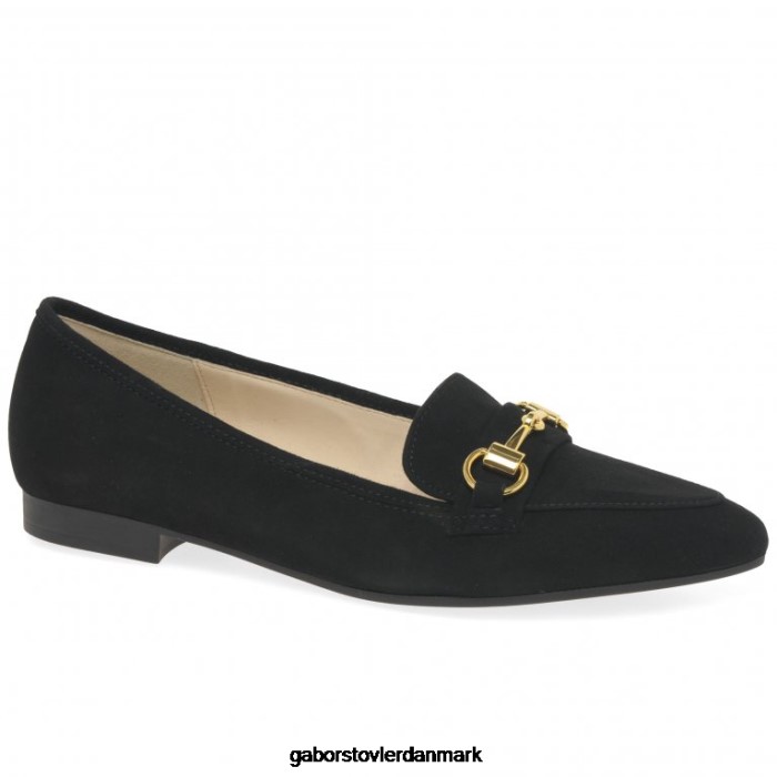 Gabor Kvinder caterham sko 4T2H6109 fodtøj sort ruskind