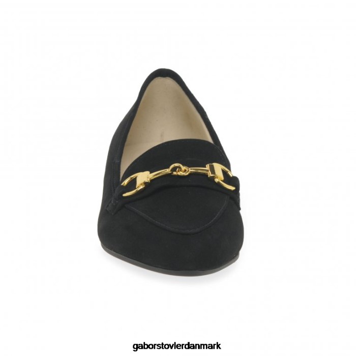 Gabor Kvinder caterham sko 4T2H6109 fodtøj sort ruskind