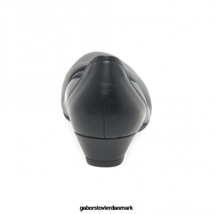 Gabor Kvinder chester wide fit lav kile pumper 4T2H6121 fodtøj sort