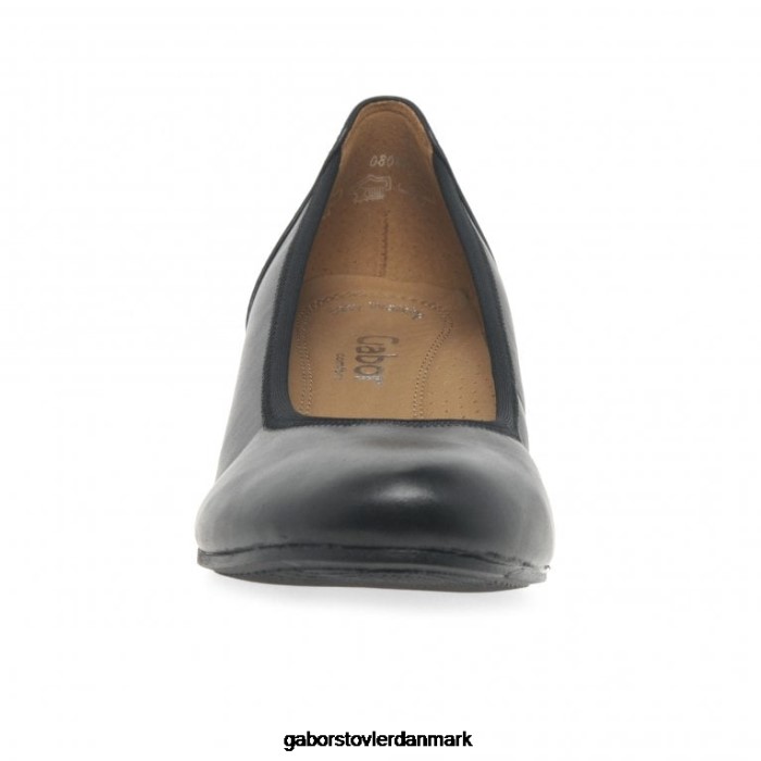 Gabor Kvinder chester wide fit lav kile pumper 4T2H6121 fodtøj sort