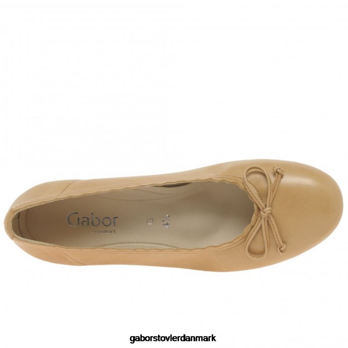 Gabor Kvinder conchita ballet pumps 4T2H627 fodtøj jordnøddelæder