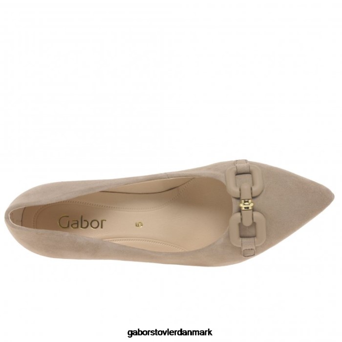 Gabor Kvinder dagbog domstol sko 4T2H665 fodtøj kanin ruskind