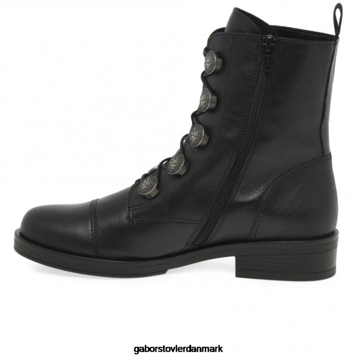 Gabor Kvinder dame biker støvler 4T2H6200 fodtøj sort