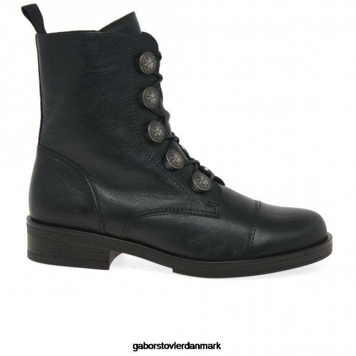 Gabor Kvinder dame biker støvler 4T2H6200 fodtøj sort