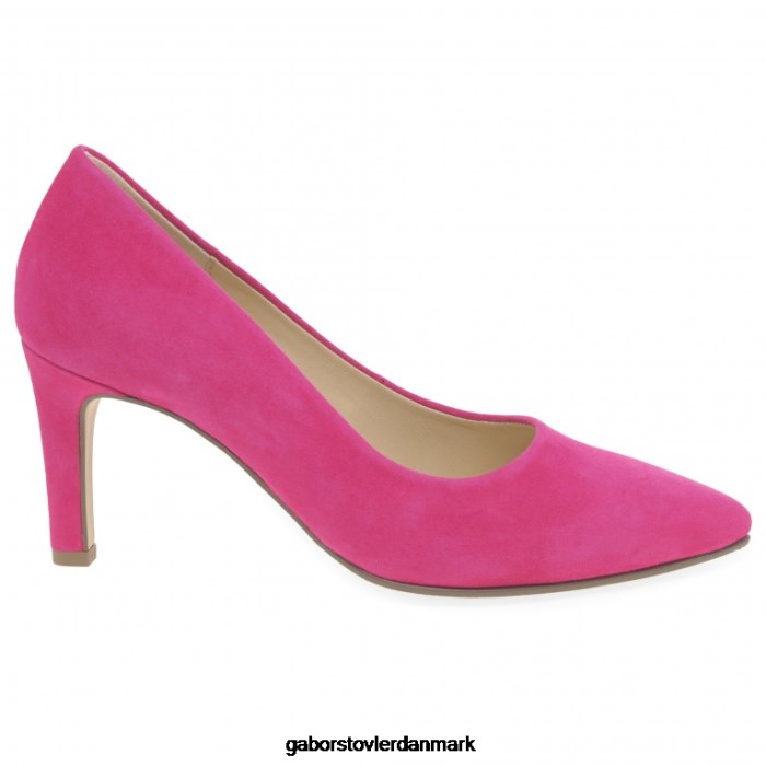 Gabor Kvinder dane court sko 4T2H653 fodtøj pink ruskind
