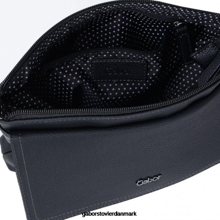 Gabor Kvinder din messenger håndtaske 4T2H6309 tilbehør sort print