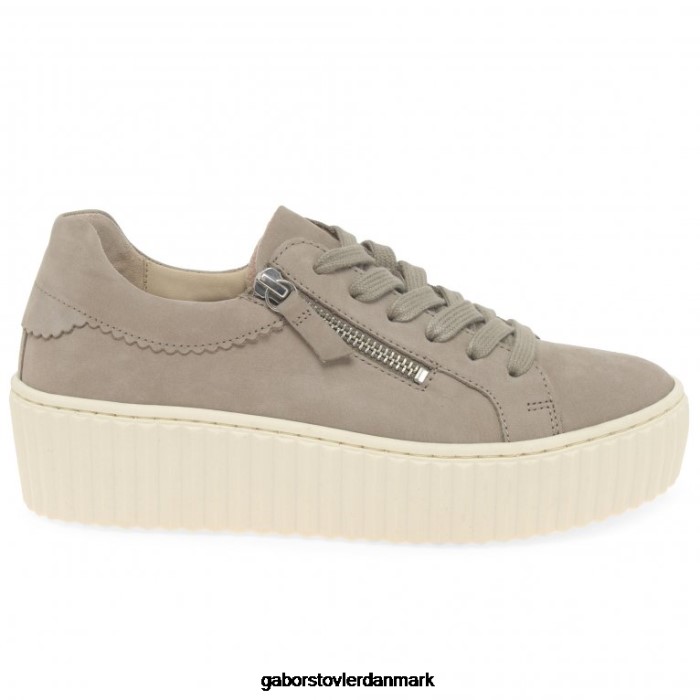 Gabor Kvinder dolly trænere 4T2H6131 fodtøj hør nubuck