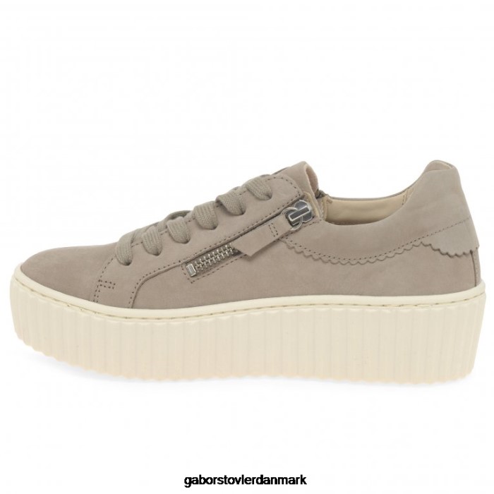Gabor Kvinder dolly trænere 4T2H6131 fodtøj hør nubuck