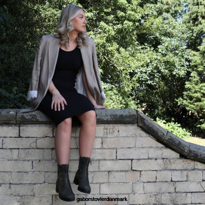 Gabor Kvinder drilleri ankelstøvler 4T2H6256 fodtøj bosco nubuck