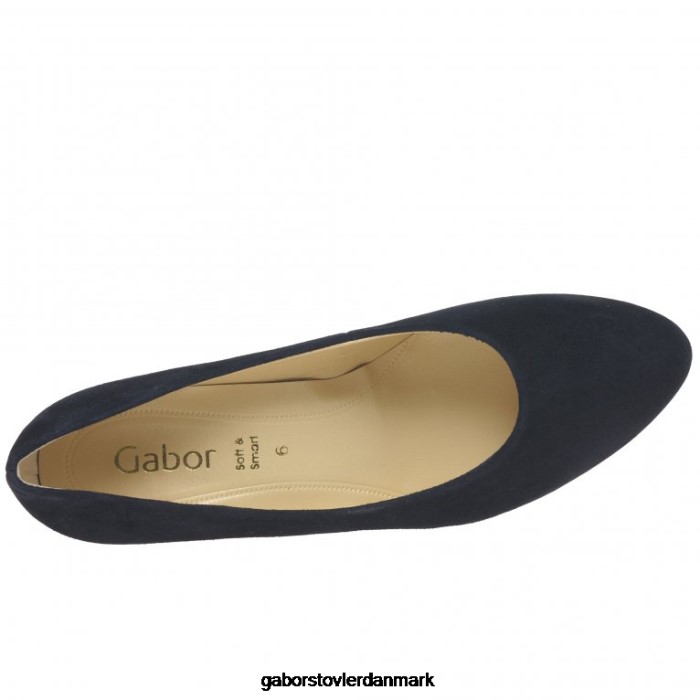 Gabor Kvinder edina court sko 4T2H634 fodtøj atlantisk ruskind