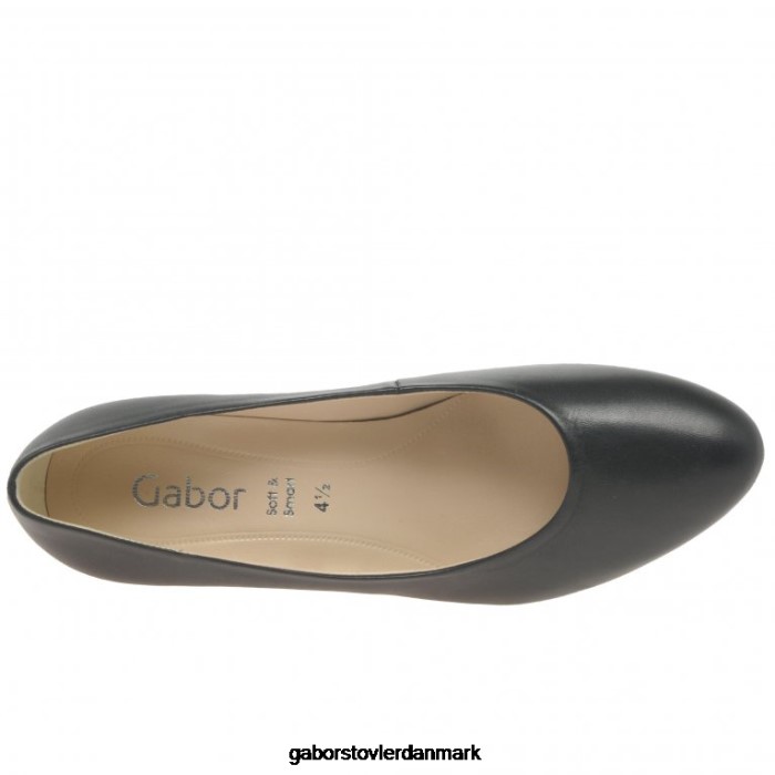 Gabor Kvinder edina court sko 4T2H637 fodtøj sort