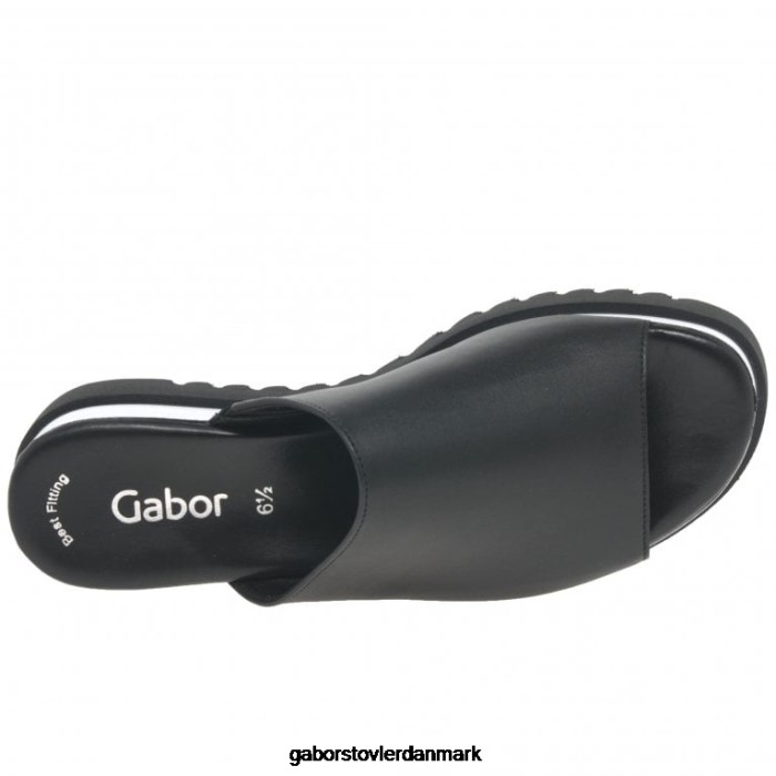 Gabor Kvinder emily-rose platform muldyr 4T2H6174 fodtøj sort