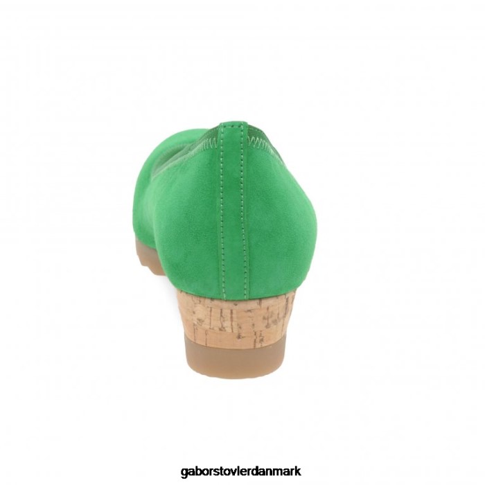 Gabor Kvinder epworth sko med lav kilehæl 4T2H6119 fodtøj verde ruskind