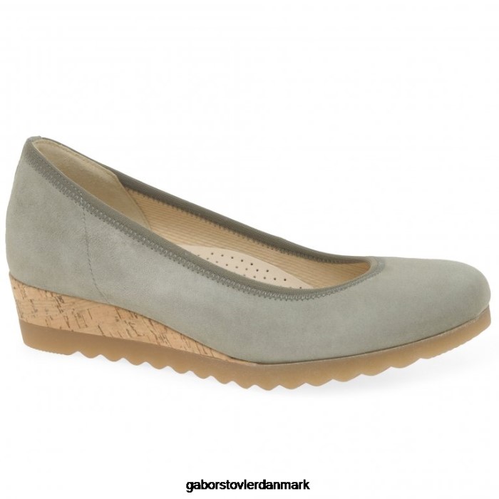 Gabor Kvinder epworth sko med lav kilehæl 4T2H6316 fodtøj skilf ruskind