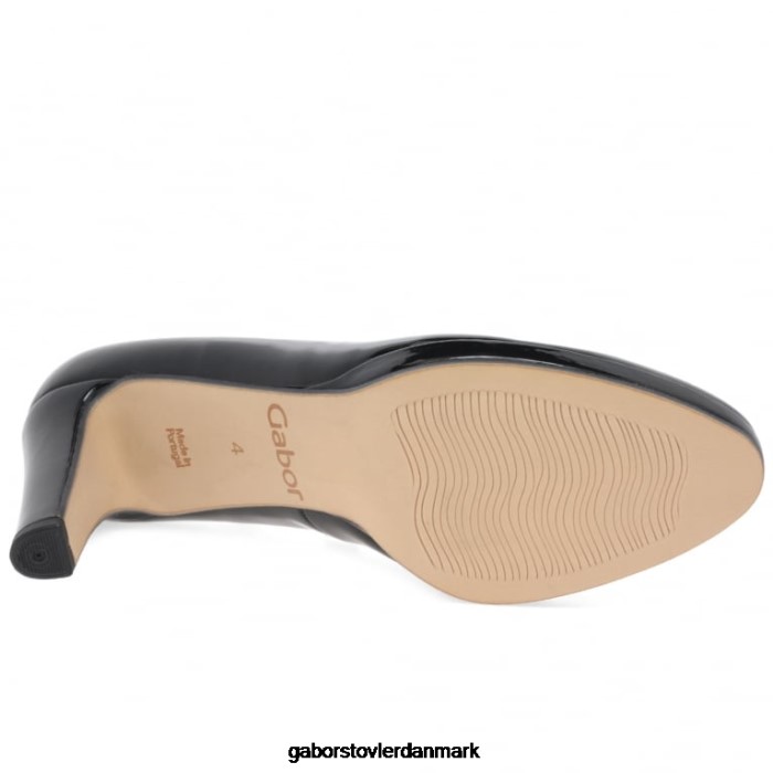 Gabor Kvinder flotte højhælede banesko 4T2H659 fodtøj sort ht