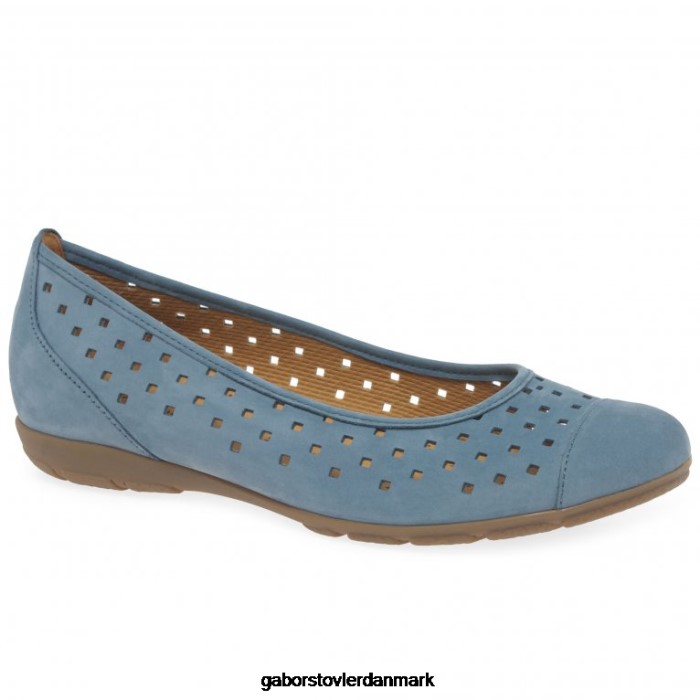 Gabor Kvinder fritidssko med flæseudstansede detaljer 4T2H676 fodtøj wallaby fumo