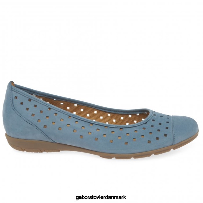 Gabor Kvinder fritidssko med flæseudstansede detaljer 4T2H676 fodtøj wallaby fumo