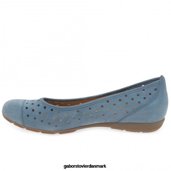 Gabor Kvinder fritidssko med flæseudstansede detaljer 4T2H676 fodtøj wallaby fumo