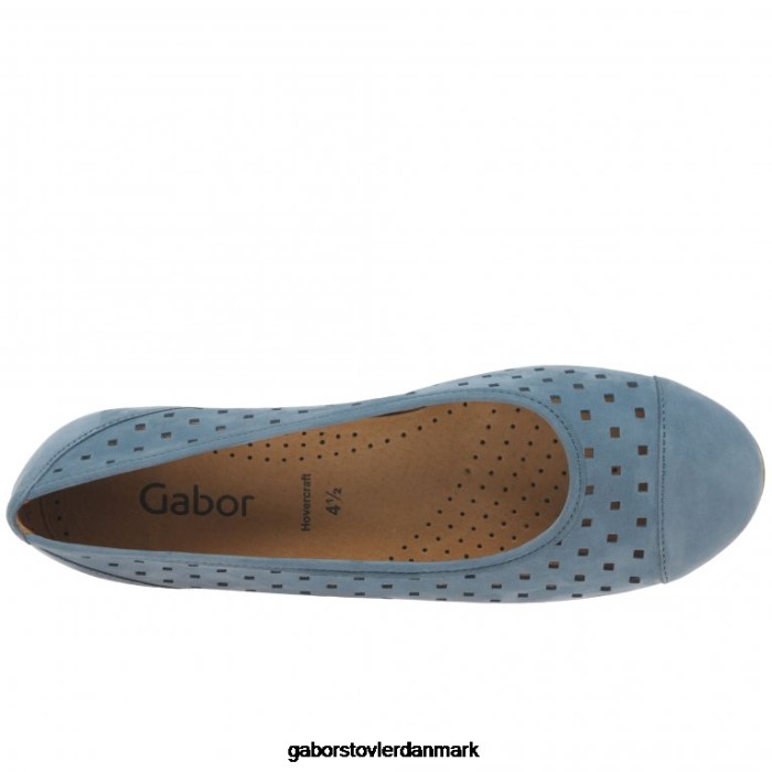 Gabor Kvinder fritidssko med flæseudstansede detaljer 4T2H676 fodtøj wallaby fumo