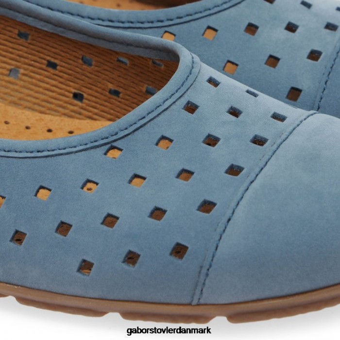 Gabor Kvinder fritidssko med flæseudstansede detaljer 4T2H676 fodtøj wallaby fumo