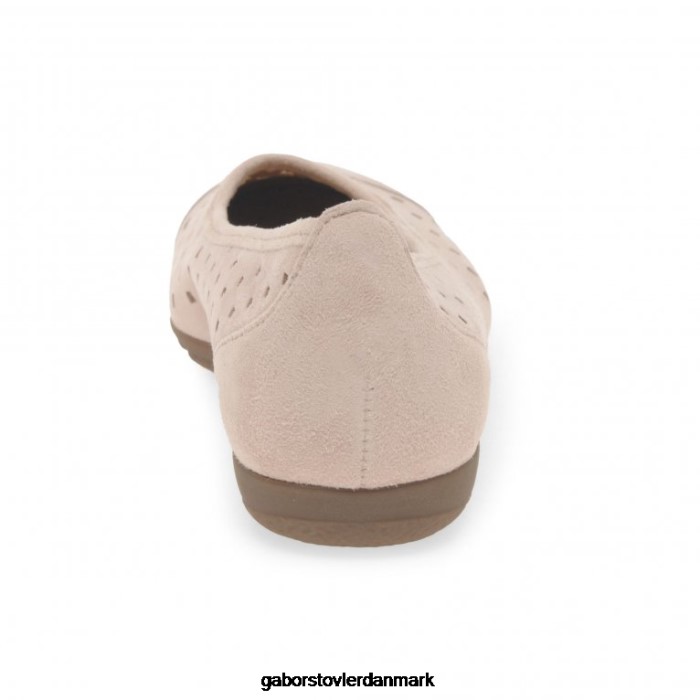 Gabor Kvinder fritidssko med flæseudstansede detaljer 4T2H677 fodtøj rouge ruskind