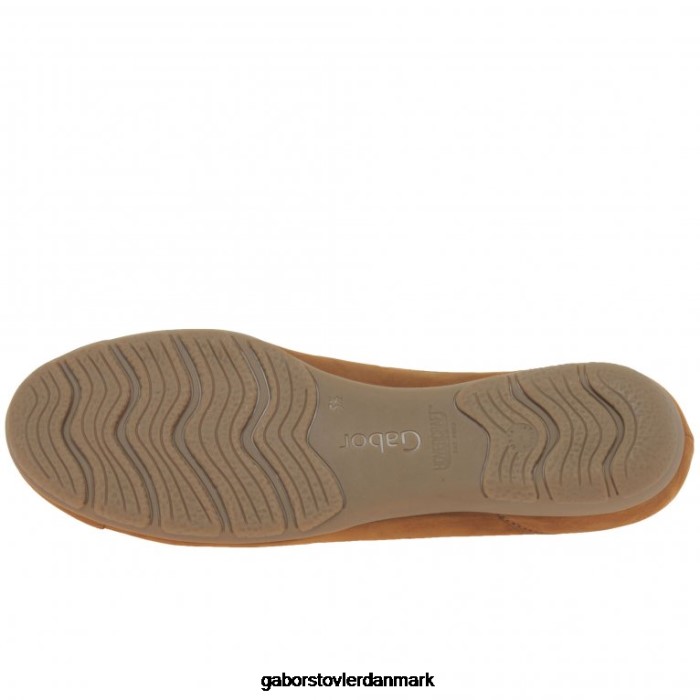 Gabor Kvinder fritidssko med flæseudstansede detaljer 4T2H678 fodtøj brandy nubuck