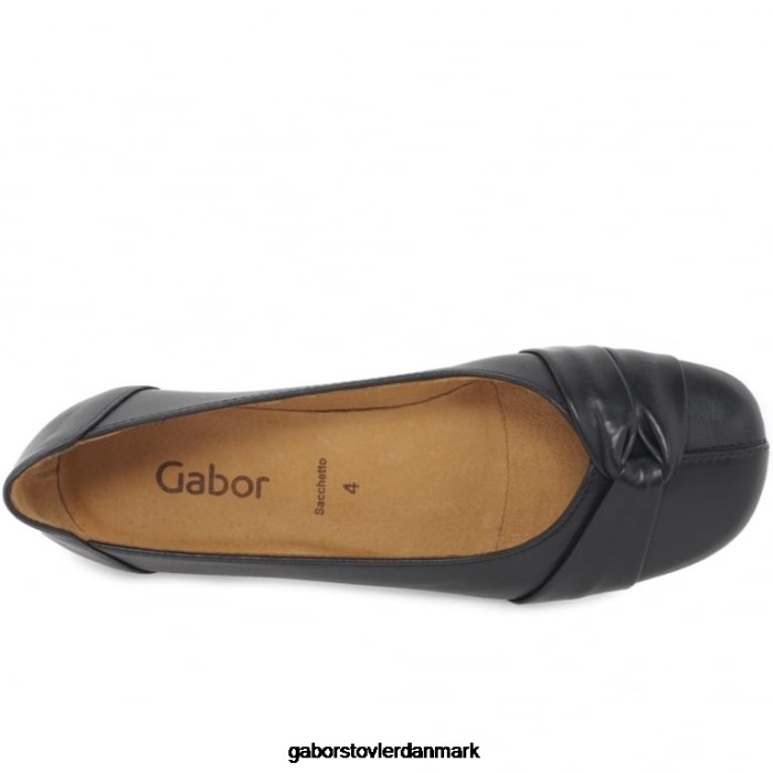 Gabor Kvinder frost ballerina pumper 4T2H6110 fodtøj sort