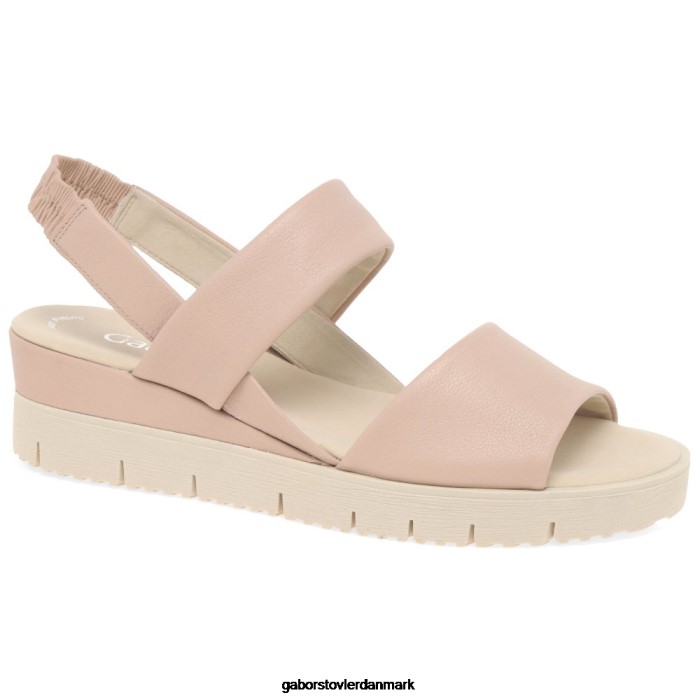 Gabor Kvinder gavell sandaler med kilehæl 4T2H6167 fodtøj Rose